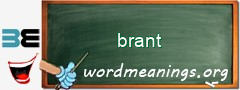 WordMeaning blackboard for brant